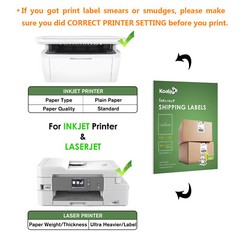1100 Shipping Labels 8.5×5.5 Self Adhesive Half Sheet Shipping Labels 1000 + 100
