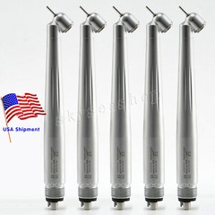 Dental 45 Degree Angle High Speed Surgical Handpiece Push Button 4-Hole Connect