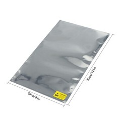 25 Open Top 8″ X 12″ Anti-Static ESD Bags and Labels; US Stock