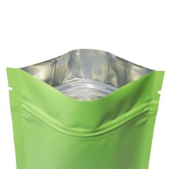 Different Sizes for 100 Flat Double-Sided Green Mylar QuickQlick™ Bags