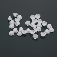 10Pcs/pack Dental Ortho Ceramic Clear Lingual Button Bondable Round Composite