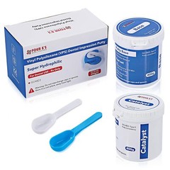 Dental Impression Putty Fast Set 800g VPS Putty (400g Base & 400g Catalyst) New