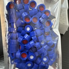 100pcs HPLC GC 2mL Autosampler Clear Vials Screw Caps PTFE Silicone Liner