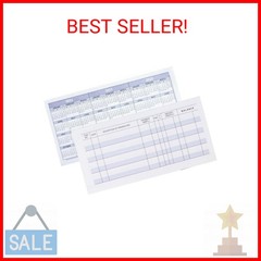 Larger Lines 12 Pack Check Registers for Personal Checkbooks, Blank Checkbook Re