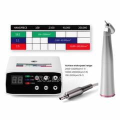 AZDENT Dental Brushless Electric Micro Motor/LED 1:5 /1:1 / 1:4.2 20:1 Handpiece