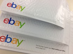 Ebay Branded Shipping Supplies Kit Lot Boxes Padded Envelopes Tape Tissue +