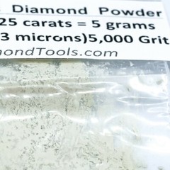 TechDiamondTools Diamond Powder 5,000 Grit 1.5-3 Microns, 25 cts = 5 Grams
