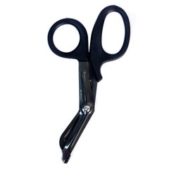 Titanium Bonded Bandage Shears Scissor 7 1/4″ Bent Tactical Stealth Black – 2CT