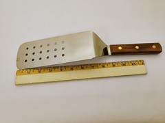 Dexter USA 8X3 Perforated Spatula Turner Stainless Wood Handle PS8698 Factory2nd