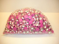 West 1000 Pc. Lot 20mm Flip Top Cap Aluminum Crimp Seal for Serum Vials Magenta