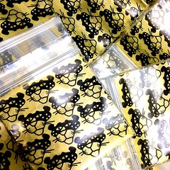 BaggiesSince1987 – 175175 Zip Seal DESIGN BAGS Panther Gold 100 PCS, 👀Details🔽