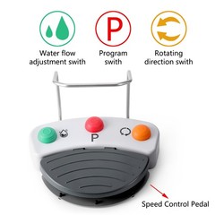 Silla plegable móvil dental portátil+unidad de turbina+lámpara LED+bandeja