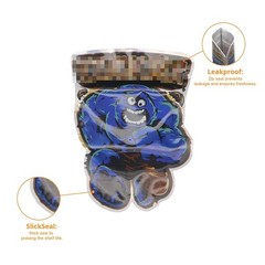 3.5g Food Grade Foil Mylar Bags 100pcs Smell Proof Zip Seal Pouches For Candy