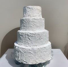 Wedding Cake, Faux 4 Tier Stunning Elegant Anniversary Display Prop Fake Cake
