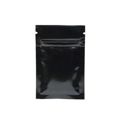 100 Black Mylar Foil Resealable Smell Proof Bags Repacking Flat Pouch 2.4″x3.5″