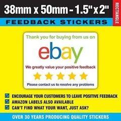 Ebay Thanks For Buying From Us Stickers – stickers 38 x 50mm (1.5 x 2 Inches)
