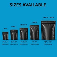 100 Pack 1g Mylar Bags (3” x 3.5”) Assorted Random Designs Packaging Pouches