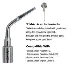 Dental Ultrasonic Satelec Piezo Scaler Tips ACTEON Piezotome Cube Surgery Tips