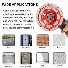 5″ Diamond Grinding CUP Wheel Disc Grinder Concrete 20 Segment 7/8″ 25/30 Grit