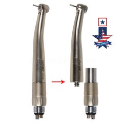SANDENT Dental Fiber Optic LED High Speed Handpiece fit w/ NSK 6 Hole Coupler ty