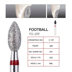 Dental Handpiece Diamond Burs FG Football Cut Fine Grit 368-023F/379-023F Red