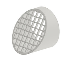 30 Deg Sloped Drain Pipe Mesh Screen to Fit on Outside of Pipe, Various Sizes
