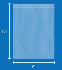 Clear Reclosable Plastic 2-Mil Ziplock Bags Poly Jewelry Zipper Baggies (9″x12″)