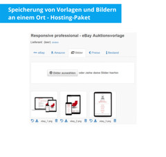 eBay sales template responsive professional HTML template mobile optimized + editor
