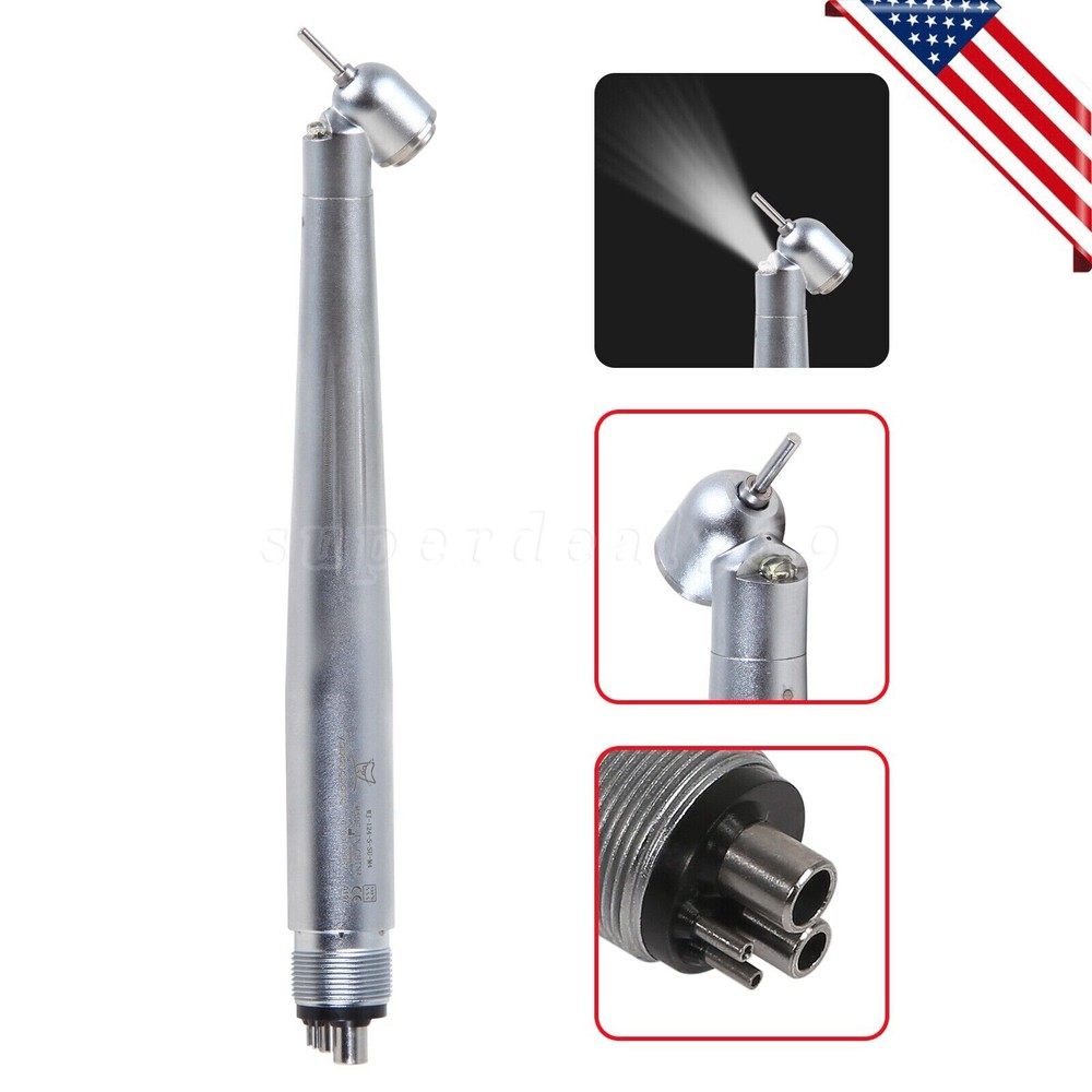 Dental 45° Degree LED optic 1:4.2 Electric Increasing Contra Angle handpiece usa