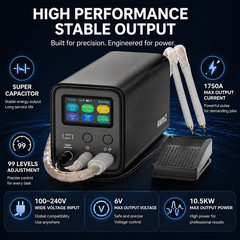 AWithZ UF20B Professional Spot Welder 10.5KW 99 Gears Auto/Manual/Foot for 18650