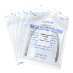 AZDENT Dental Orthodontic Arch Wires Super Elastic Niti Nature Form Rectangular