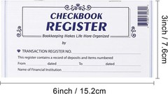 20 Pack Checkbook Register Blank Transaction Ledger For Personal Business Bank