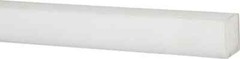 White UHMW Polyethylene Bar: 3″ Wide x 3/8″ Thick x 60″ Long (+/-10% Tolerance)