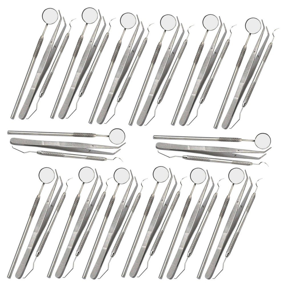 45 Basic Dental Instruments Set Tweezer Explorer Mirror plier German Grade