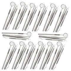 45 Basic Dental Instruments Set Tweezer Explorer Mirror plier German Grade