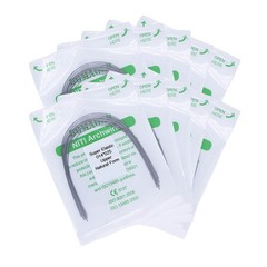 5×Dental Ortho Super Elastic Niti Rectangular Arch Wires Natural 14×25 Upper
