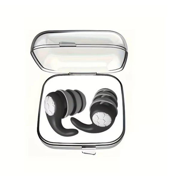 Reusable Silicone Ear Plugs Noise Cancelling Earplugs Protector Study Sleep Swim