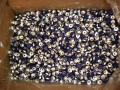 Huge 10,000 Lot 20mm Flip Top Caps Aluminum Crimp Seal for Serum Vials Dark Blue