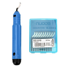 1set DIY Deburring Tool NB1100 Edge Cutter Handle Blades Trimming Kit – NEW