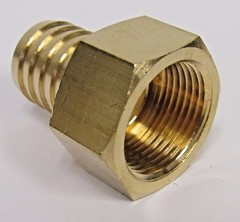 NEW BRASS 1 IN. FNPT X HOSE BARB STRAIGHT FITTING FOR 1 IN. ID HOSE NIB