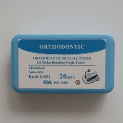 Dental Orthodontic Bondable Buccal Tubes MBT ROTH 022 1st 2nd Molar Non-conv