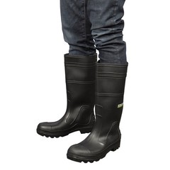 PLAIN TOE PVC RUBBER Waterproof Fishing Hunting Farming Construction WORK BOOTS