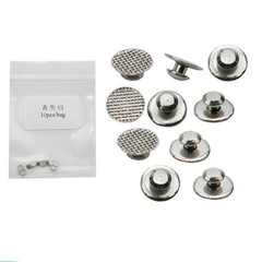 10 Pcs/Pack Dental Orthodontic Round Lingual Button Bondable Mesh Base Split