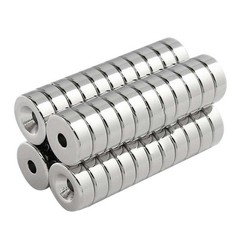 10/30/50Pcs Strong Countersunk Ring Magnets Hole 5mm Rare Earth Neodymium 25*3mm