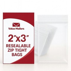 Clear Reclosable Seal Top Zip Bag Plastic Packing Packaging Poly Lock Bags 2 Mil