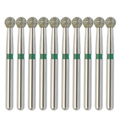 Dental Diamond Burs FG Long Round Ball 801/023C 801L/018M Coarse Grit High Speed