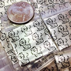 BaggiesSince1987 – 125125 Design Zip Bags Metallic Print CHOOSE DSN, READ DETAIL