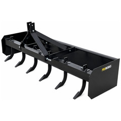 PROWORKS 84″ Box Blade 3 Point Hitch Tractor Scraper Grader 7 FT USA 6 Ripper