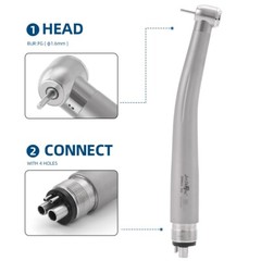 PANA MAX Dental High & Low Speed Handpiece Kits 4 Holes Push Button Air Turbine