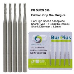 WAVE Dental FG SURG Burs 557L 556 Long Straight Fissure Carbide Bur FGOS 2.35mm